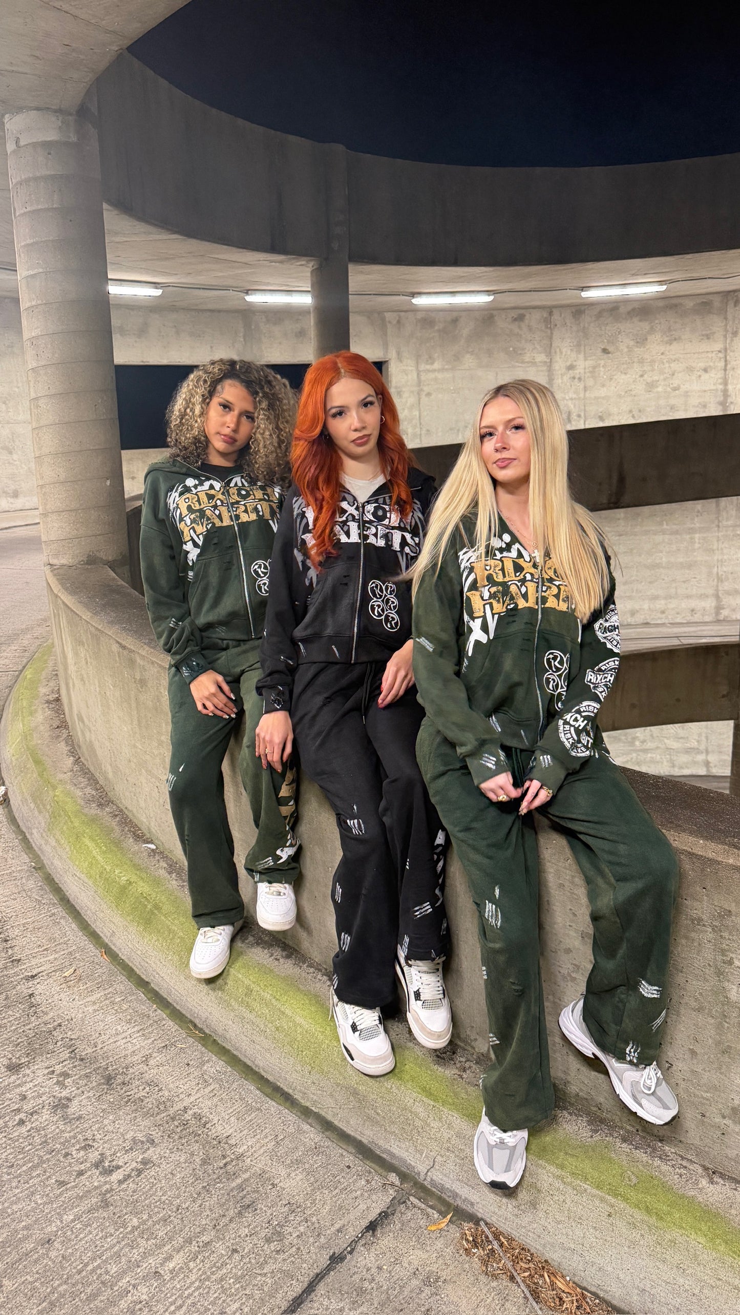 "RIXCH HABITS" SET (OLIVE GREEN)