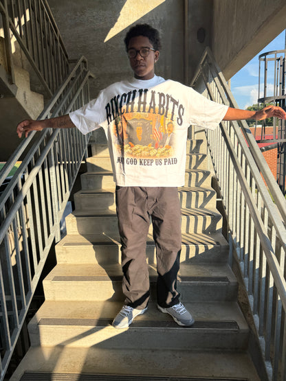 "MAY GOD KEEP US PAID T"  ( WHITE )