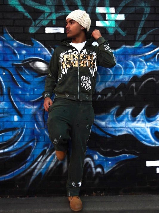 "RIXCH HABITS" SET (OLIVE GREEN)